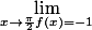 \lim_{x\to\frac{\pi}{2}f(x)=-1